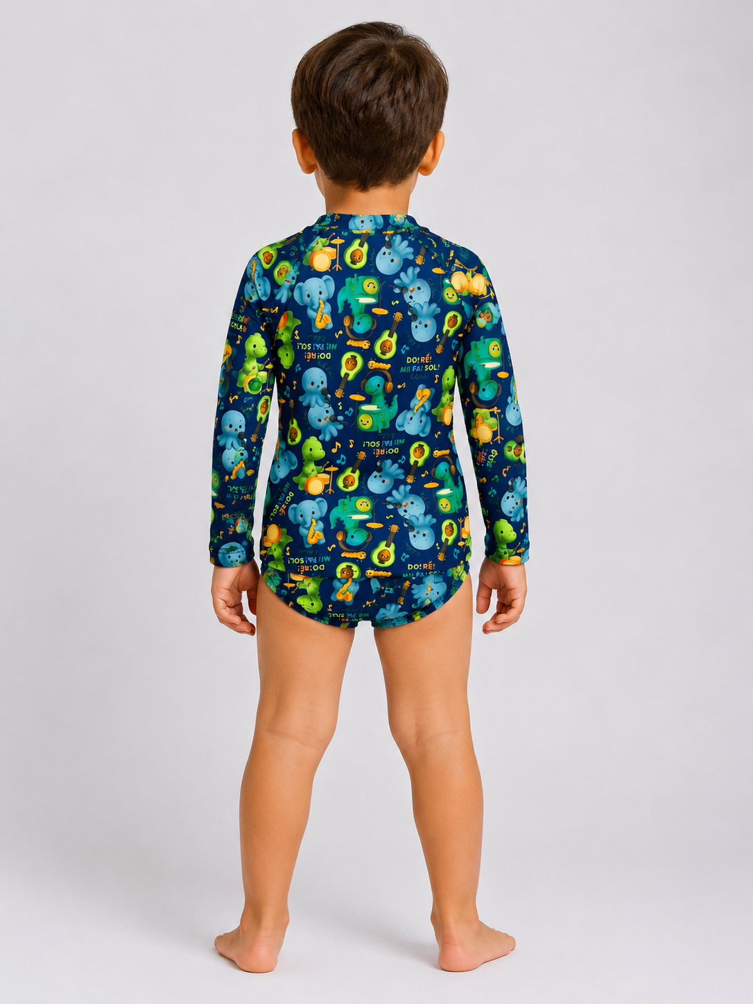 Conjunto Masculino Tchibum Dino Dó Ré Mi Fá Sol UV50+ Dry Fit