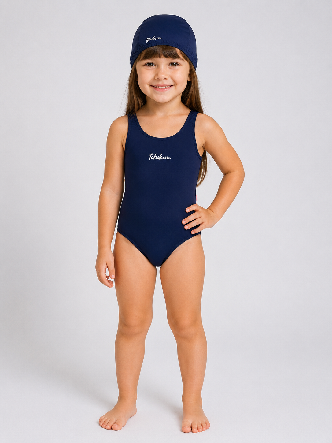 Conjunto Feminino Kamylus Tchibum Maiô e Touca Básico UV50+ Dry Fit
