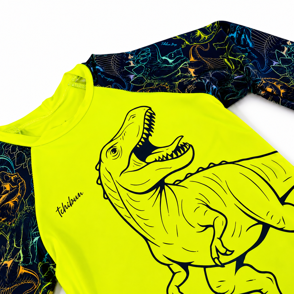 Conjunto Masculino Kamylus Tchibum Dinossauro UV50+ Dry Fit