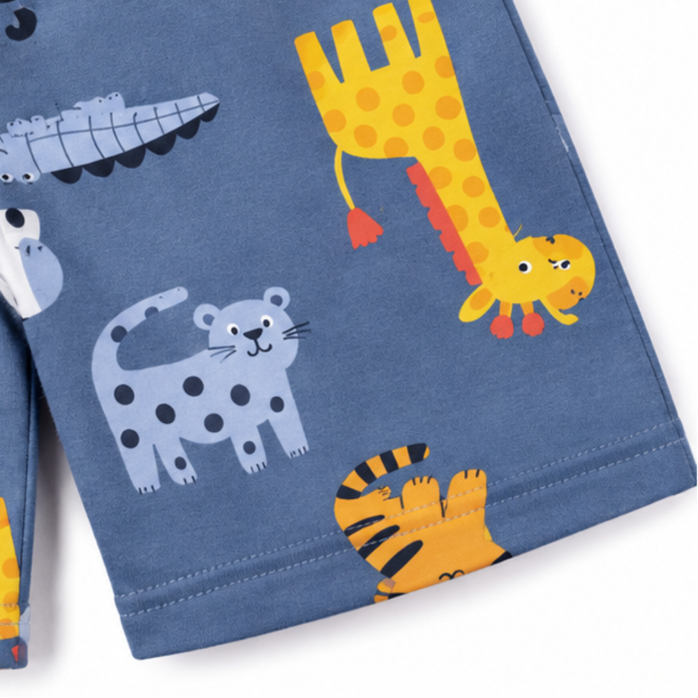 Conjunto Infantil Masculino Bebê Kyly Safari Wild Pets