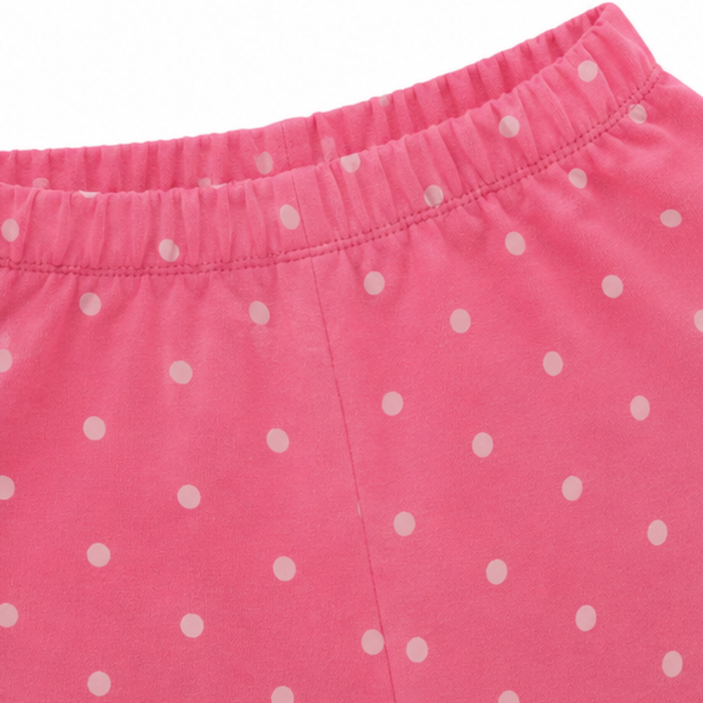 Conjunto Feminino Infantil Kyly Maçãs e Cogumelos