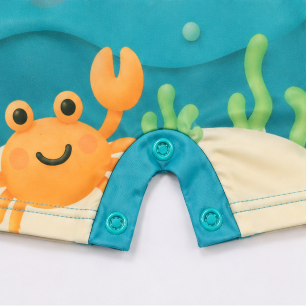 Macaquinho de Praia Infantil Baby Kamylus Tchibum Fundo do Mar Proteção UV 50+ Dri-Fit