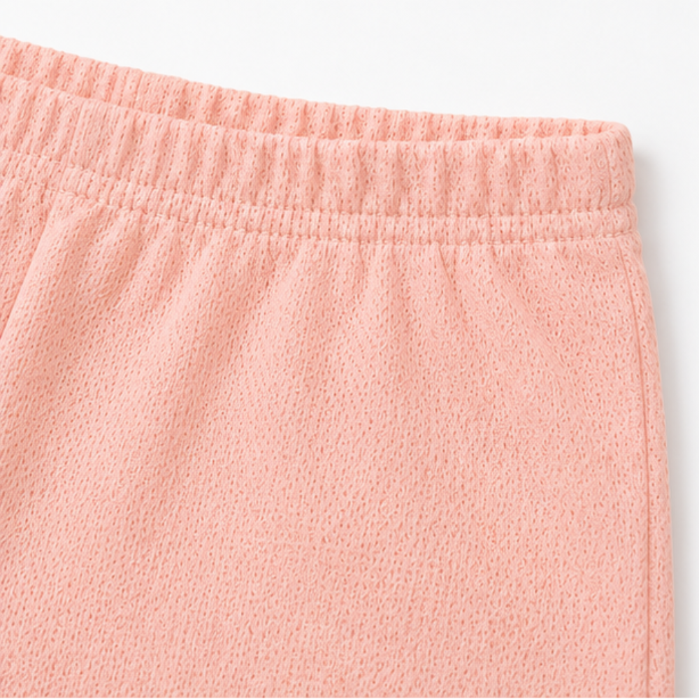 Conjunto Infantil Feminino Kamylus Batinha Favinho Sublimado e Shorts Piqué