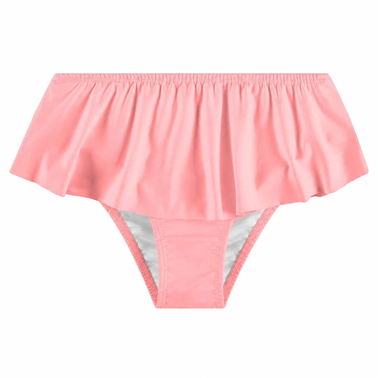 Conjunto Biquíni Infantil Feminino Kamylus Tchibum Babado Liso Proteção UV 50+ Dri-Fit