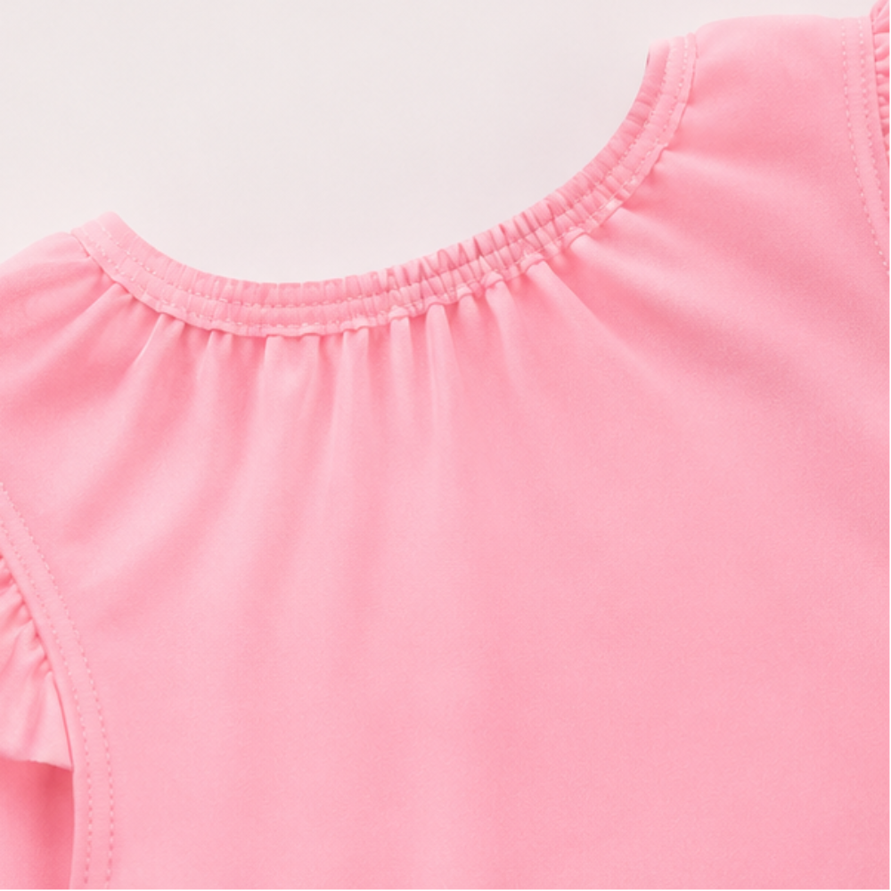 Maiô Manga Longa Infantil Feminino Kamylus Tchibum Gatinha Sereia Proteção UV 50+ Dri-Fit