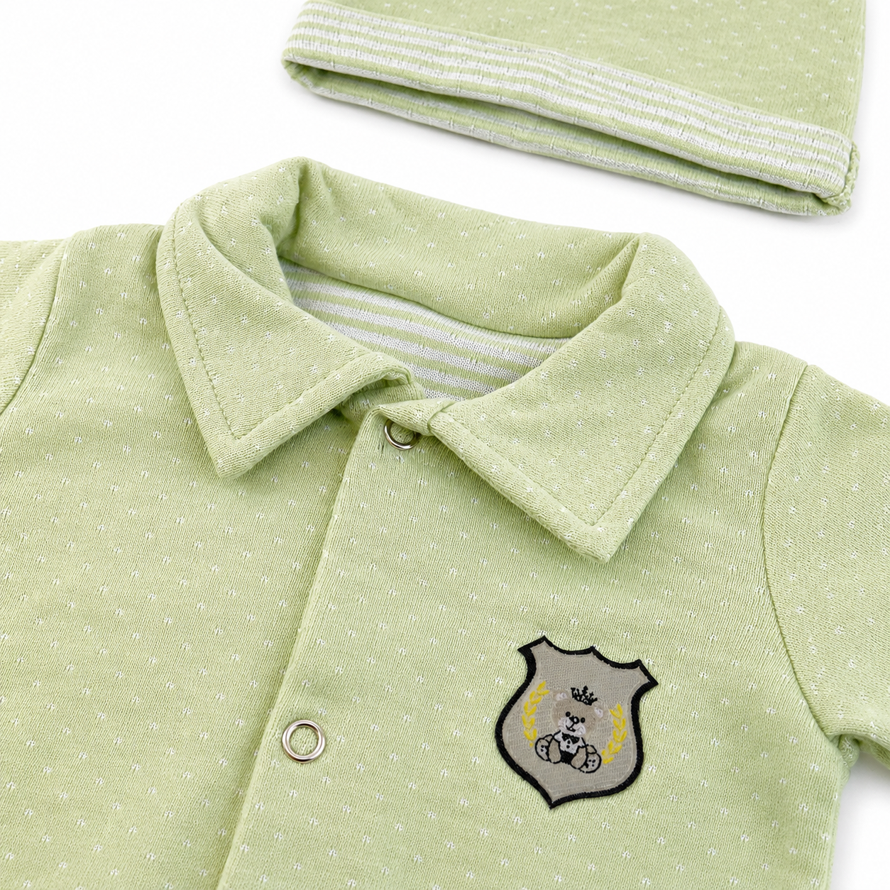 Saída de Maternidade Zuraffa Baby Malha Dupla Face Prematuro 3 Peças