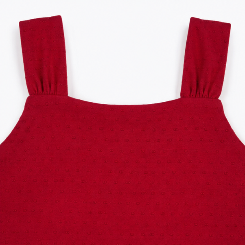 Conjunto Infantil Feminino Alakazoo Cerejas Coração Malha Nikko Cropped e Short-Saia