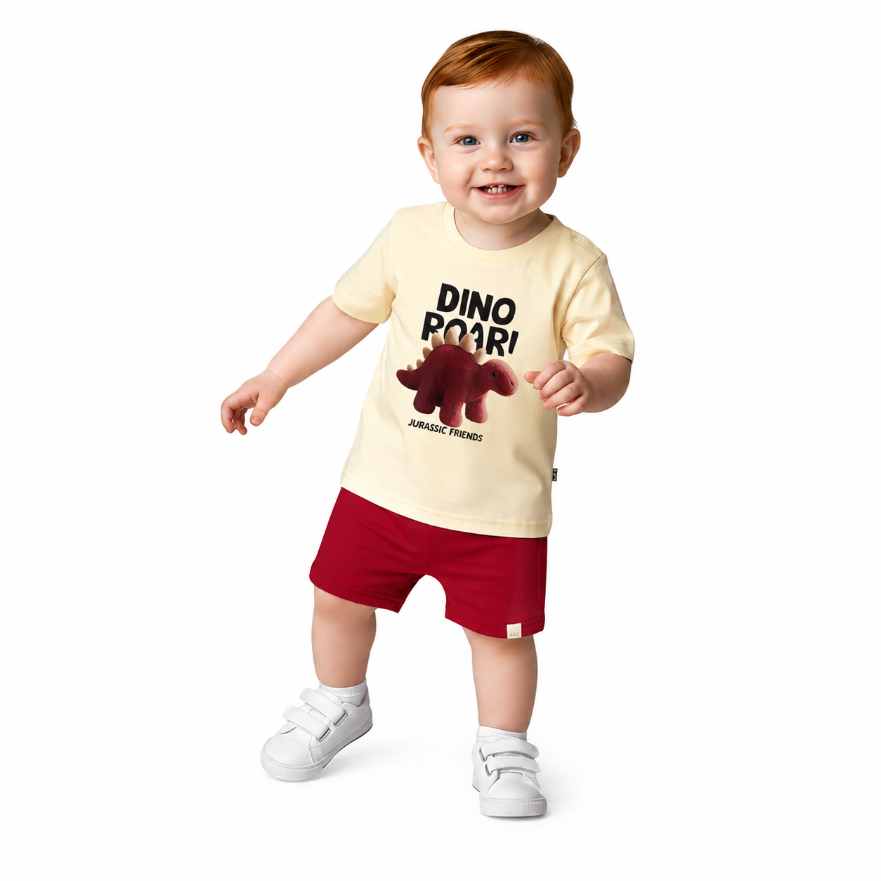 Conjunto Infantil Masculino Alakazoo Dino Skateboard Casual
