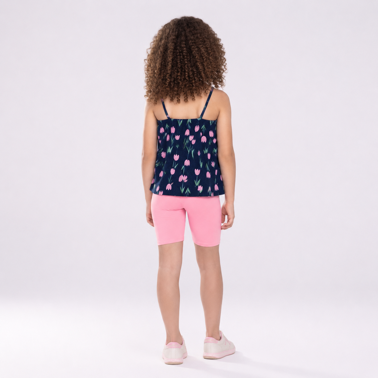 Conjunto Infantil Feminino Alakazoo Tulipas Blusa Alcinha e Short
