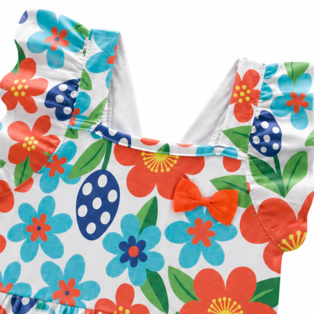 Vestido Infantil Menina Kyly Floral c/ Lacinho