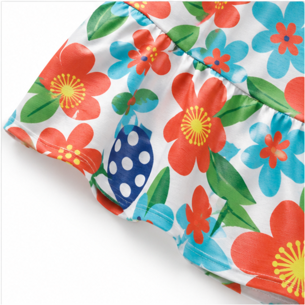 Vestido Infantil Menina Kyly Floral c/ Lacinho