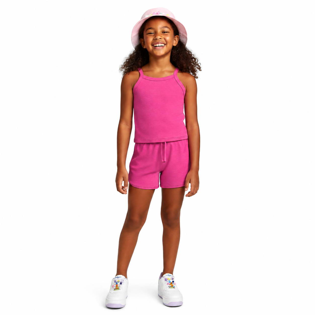 Conjunto Infantil Feminino Alakazoo Regata Alcinha e Short Liso
