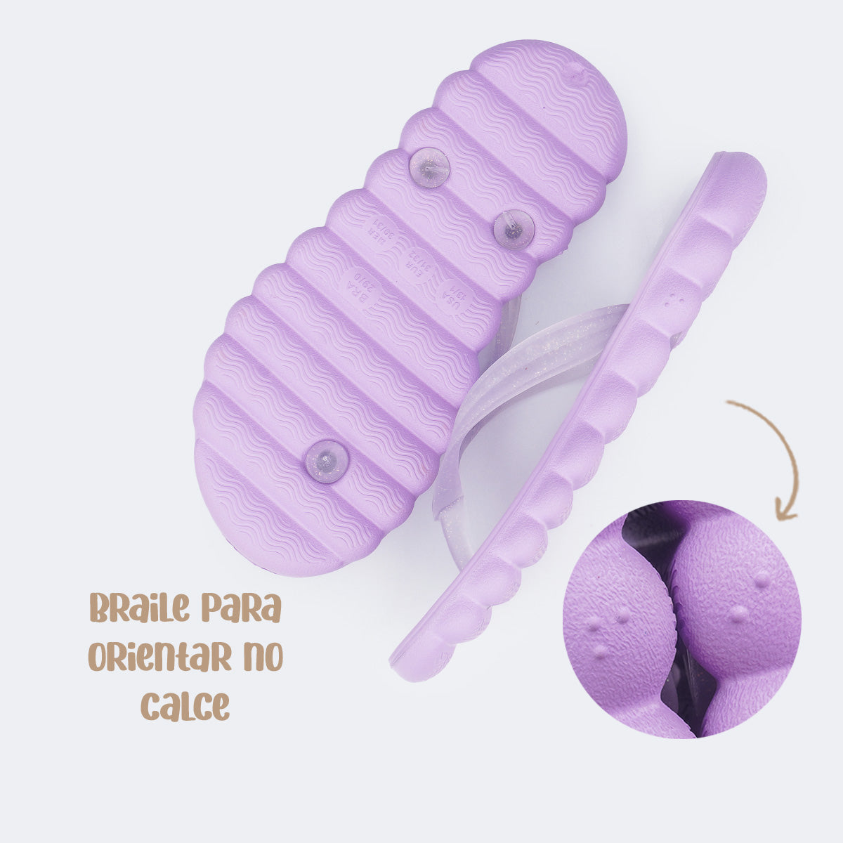 Chinelo Infantil Menina Pampili Nuvem Puffly