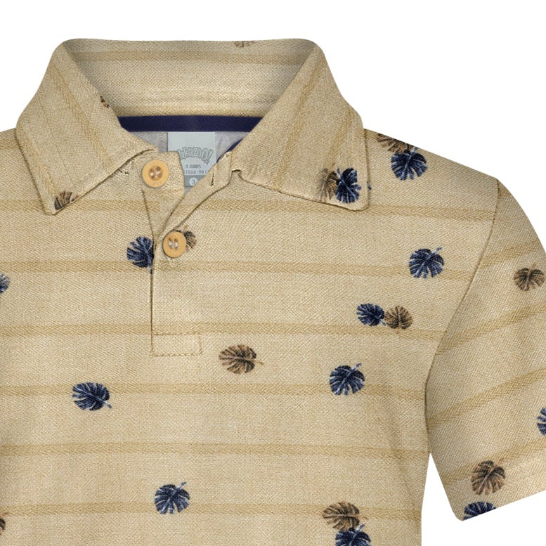 Camisa Polo Alakazoo Mini Folhas