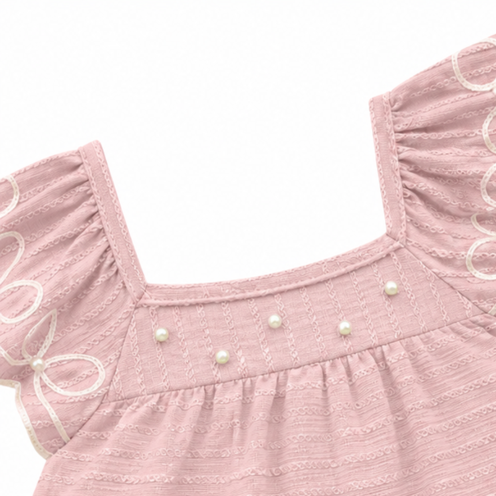 Vestido Infantil Milon Delicado com Pérolas