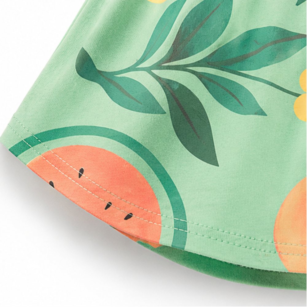 Conjunto Bebê Feminino Regata e Short Nanai Frutinhas