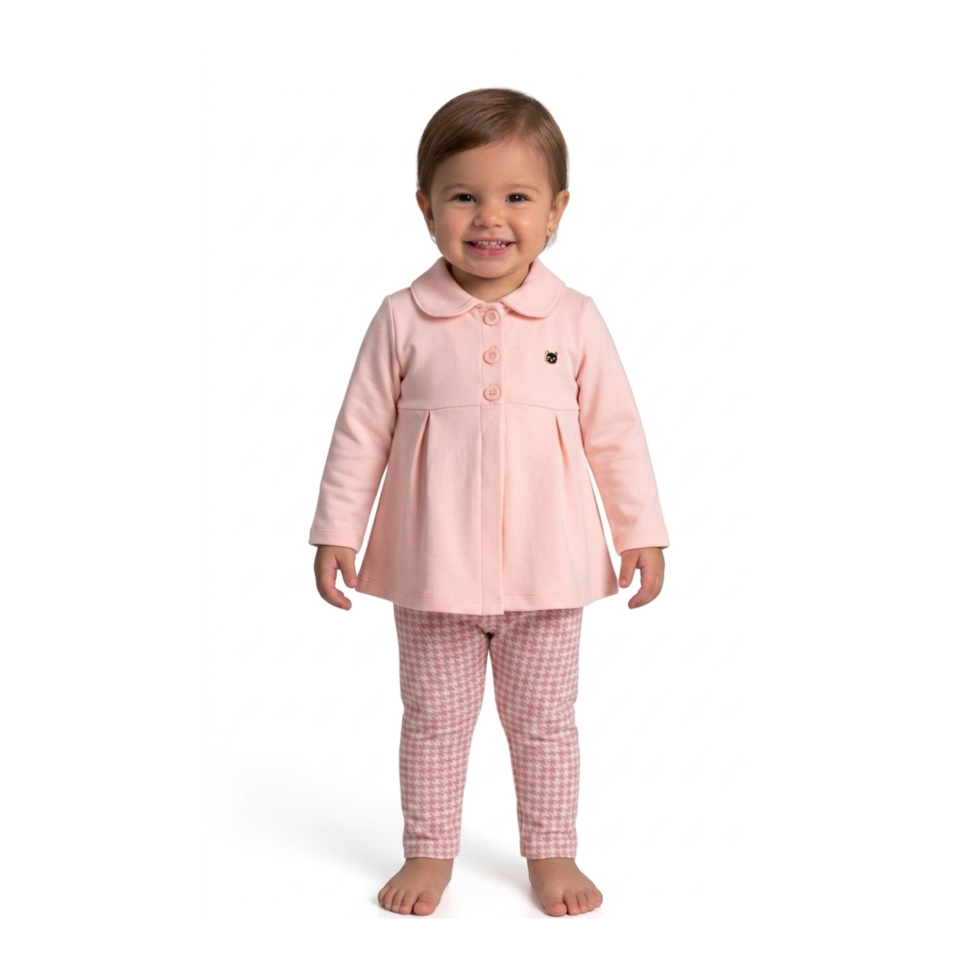 Conjunto Infantil Feminino Pulla Bulla Estrelado