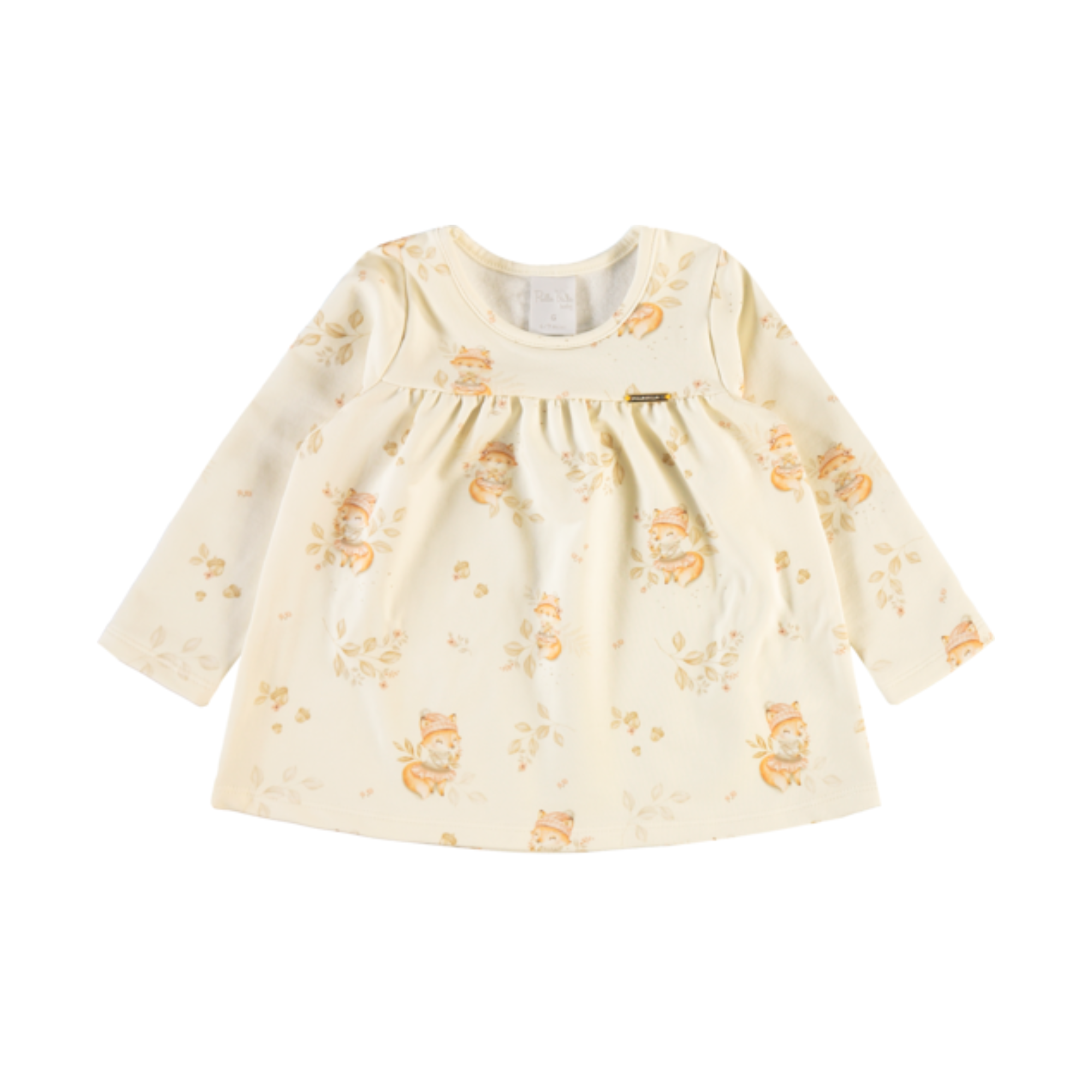 Conjunto Infantil Feminino Pulla Bulla Raposinha Floral