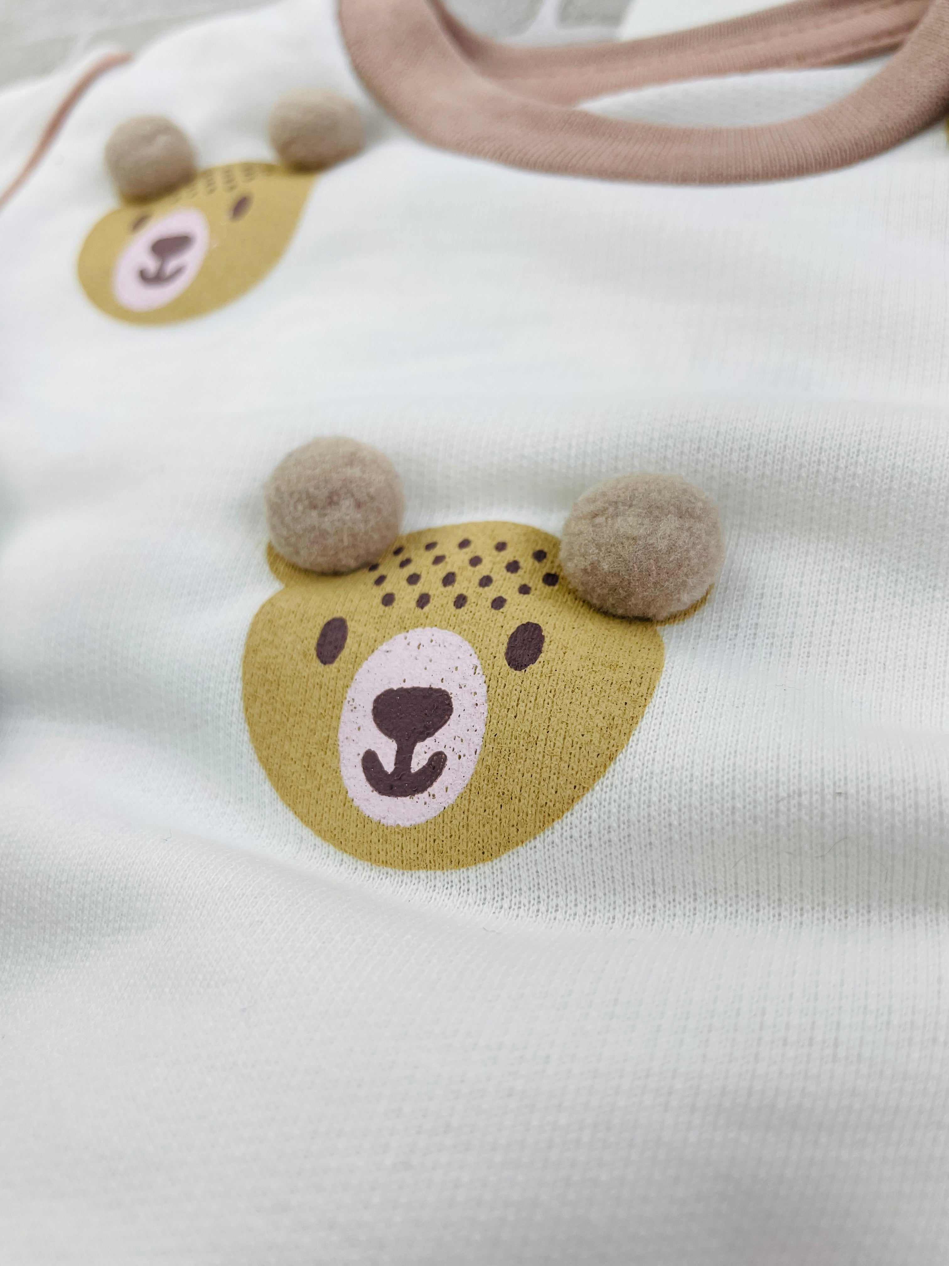 Conjunto Brokinha Feminino Ursinhos Com Pompom Moletom