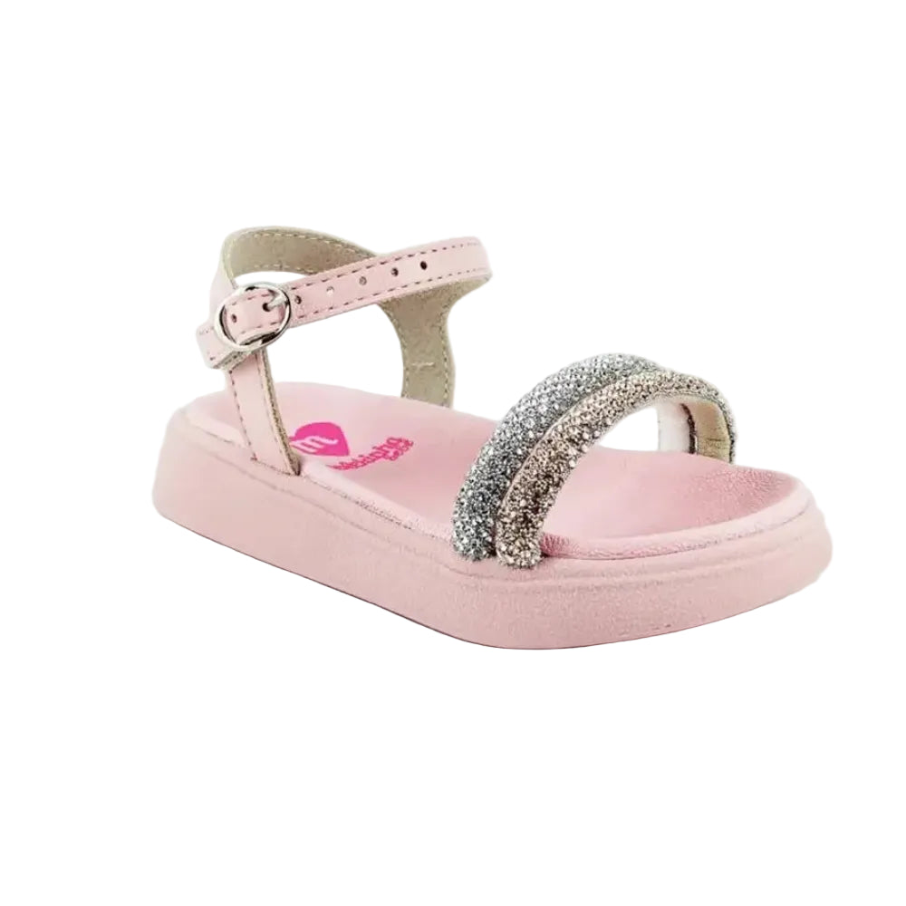 Sandália Infantil Feminina Molekinha Tiras Strass