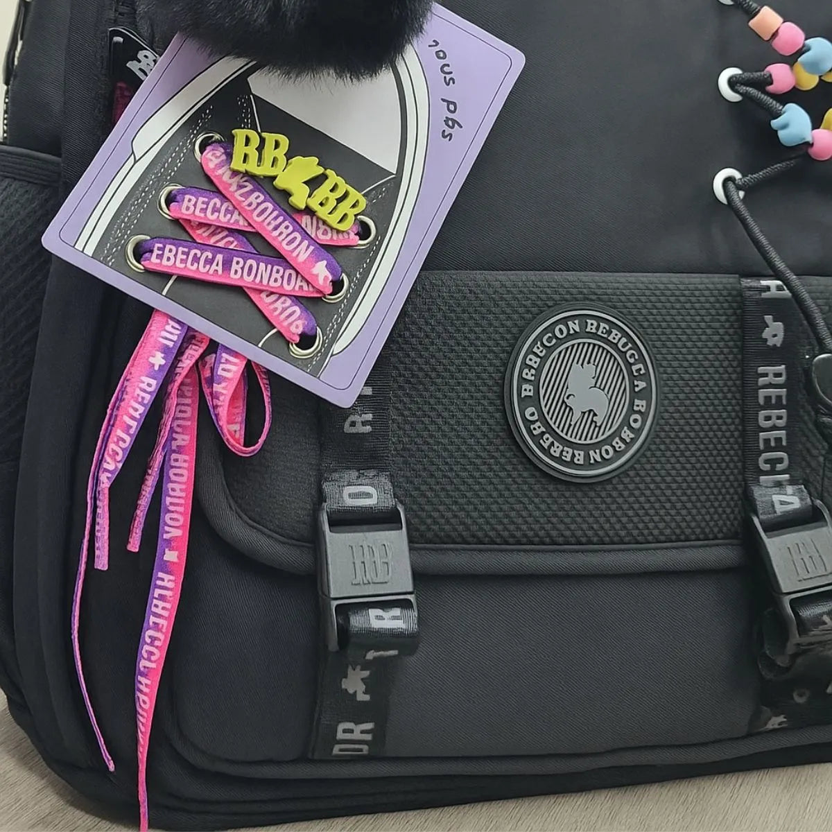 Mochila De Costas Rebecca Bonbon Beaded Fun 17,5