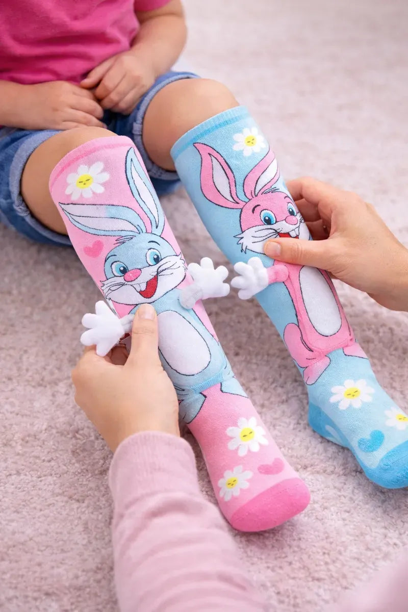 Meia Infantil Divertida Meia Maluca Cano Alto