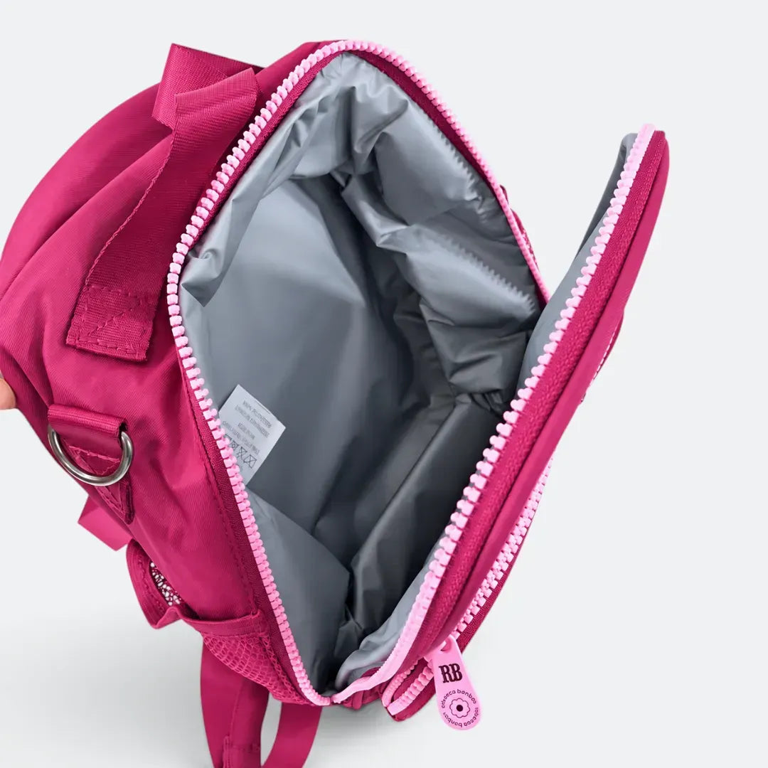 Kit Mochila de Costas Rebecca Bonbon Love 17,5 Oficial com Estojo e Lancheira