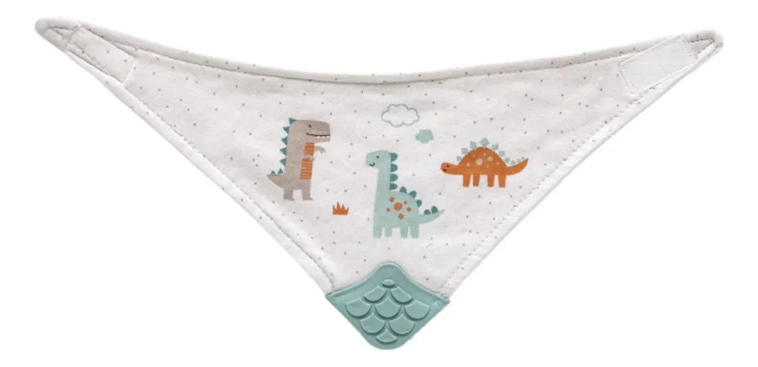 Babador Bandana Infantil Buba Magic com Mordedor de Silicone 4m+