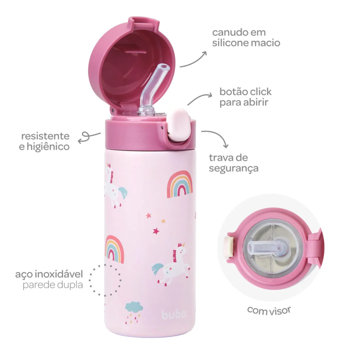 Garrafa Térmica Parede Dupla Magic 320 Ml
