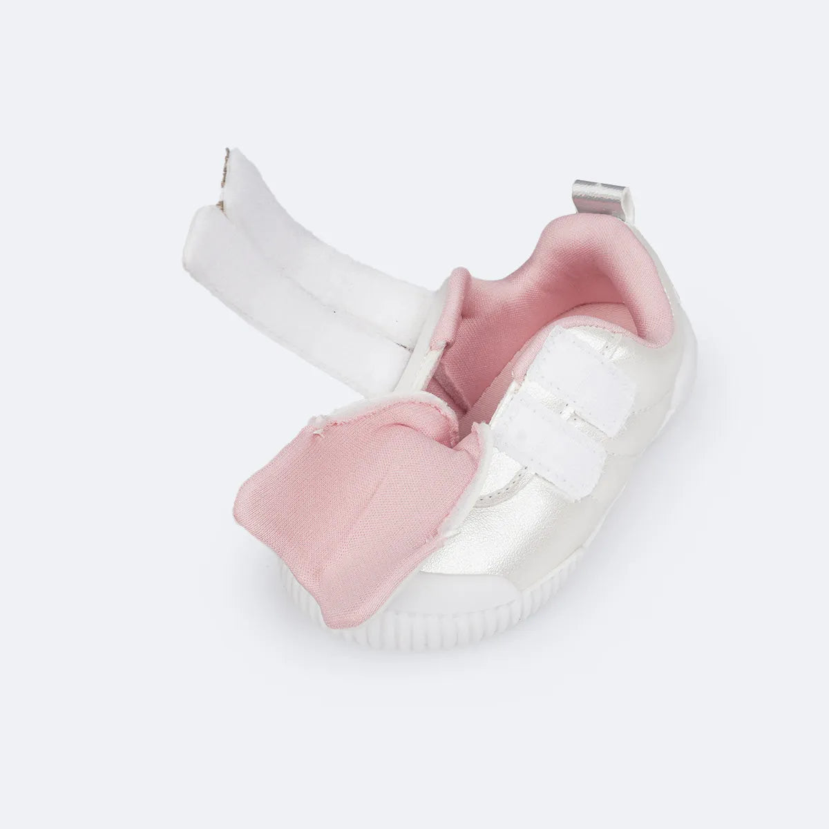 Tênis Infantil Feminino Pampili Yuyu Manta de Strass com Velcro