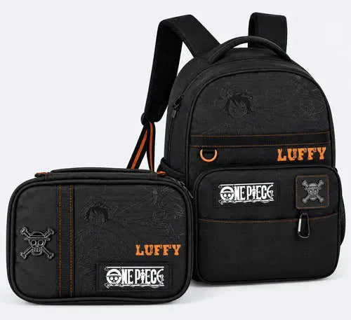 Kit Mochila de Costas Clio One Piece 18" Oficial com Estojo