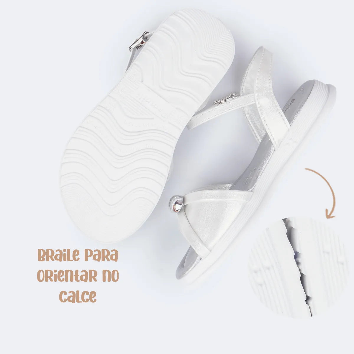 Sandália Infantil Feminina Pampili Sand Flower Tramado