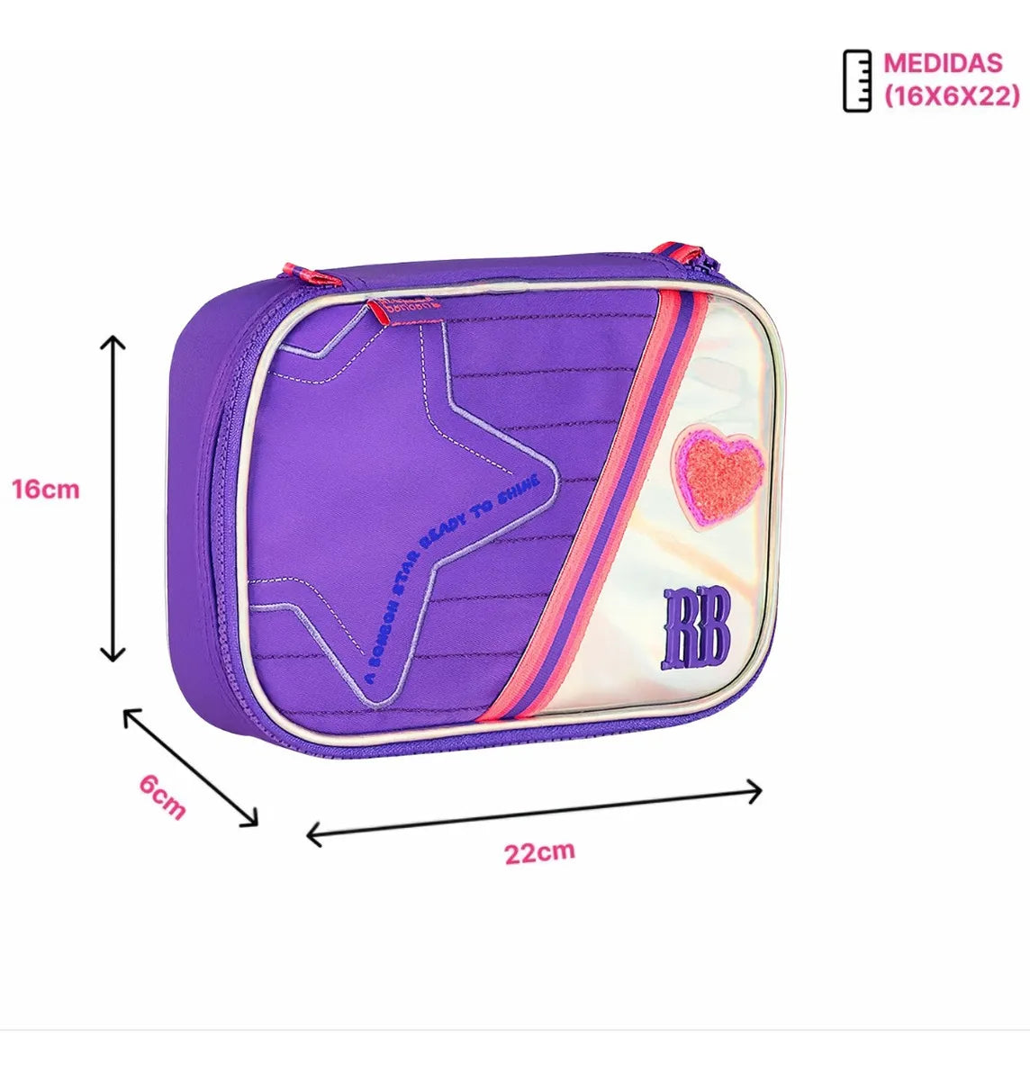 Estojo Rebecca Bonbon Holo Shine 36 Lapis