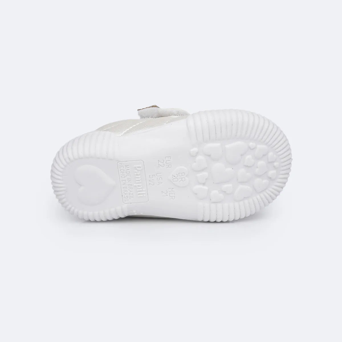 Tênis Infantil Feminino Pampili Yuyu Manta de Strass com Velcro