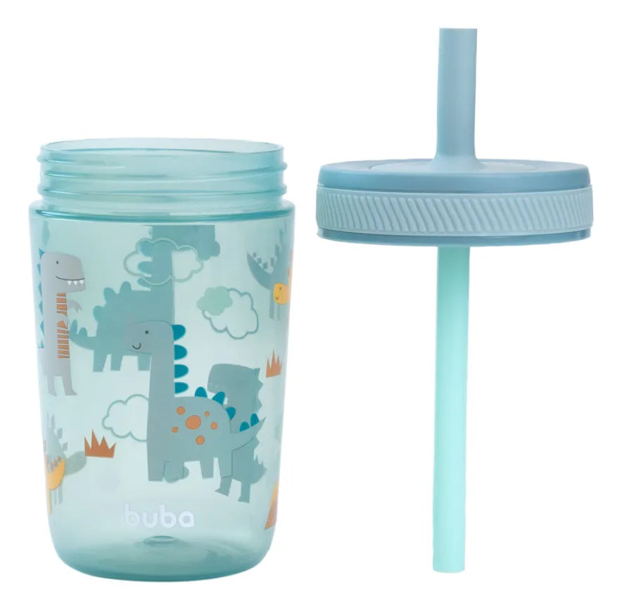 Copo Antivazamento Infantil Buba Magic com Canudo +12M Livre de BPA