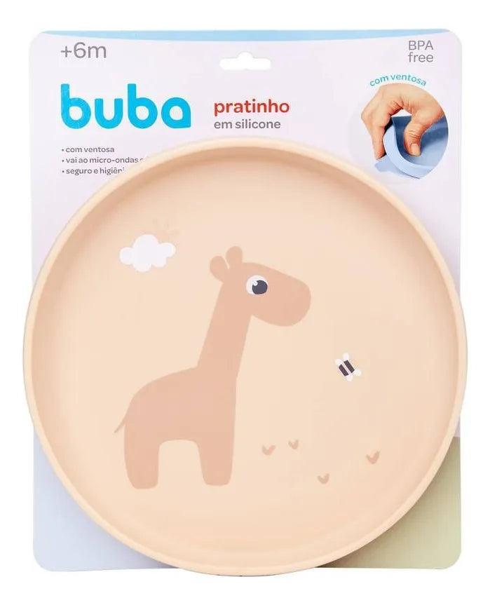 Pratinho Em Silicone Buba Com Ventosa Cloudy +6 Meses