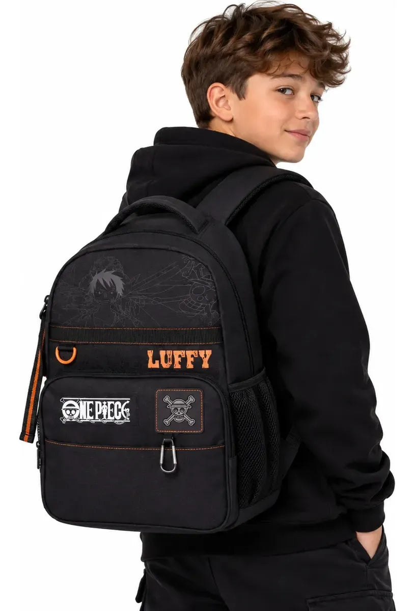 Kit Mochila de Costas Clio One Piece 18" Oficial com Estojo