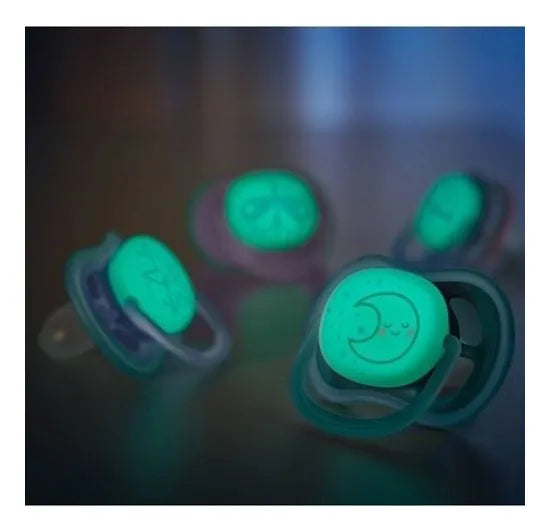 Chupeta Avent Ultra Air Nighttime Verde 6-18M