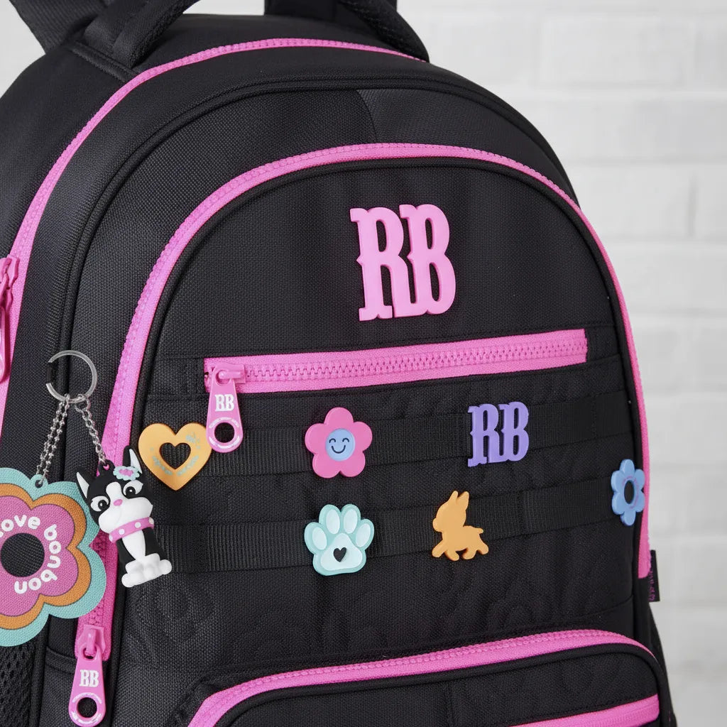 Mochila De Costas Rebecca Bonbon Flower Power 17,5 Escolar