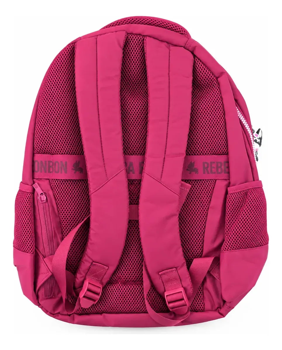 Kit Mochila de Costas Rebecca Bonbon Love 17,5 Oficial com Estojo