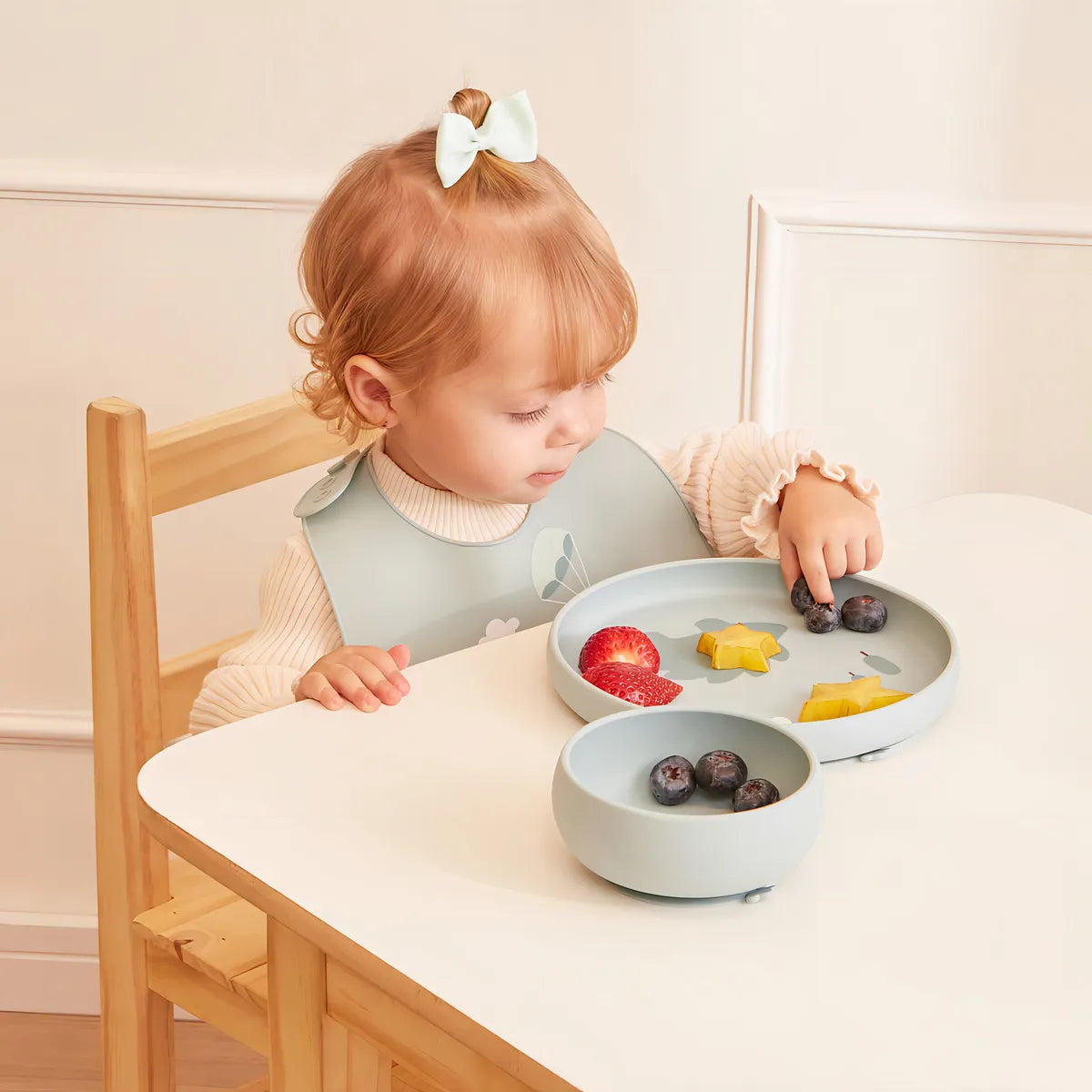 Pratinho Em Silicone Buba Com Ventosa Cloudy +6 Meses