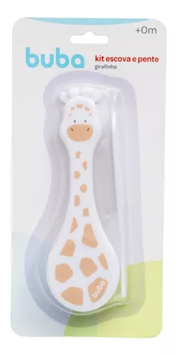 Kit Escova E Pente Buba Girafinha +0M