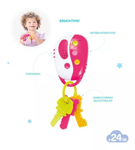 Chaveiro Musical Pimpolho Para Bebe +24M