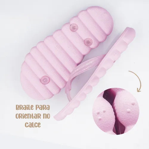 Chinelo Infantil Menina Pampili Nuvem Puffly