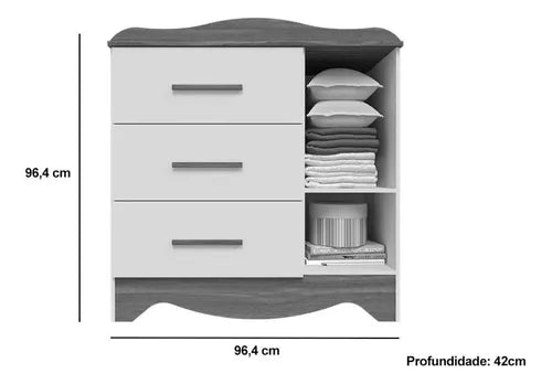 Cômoda Clara Peroba 1 Porta Plus