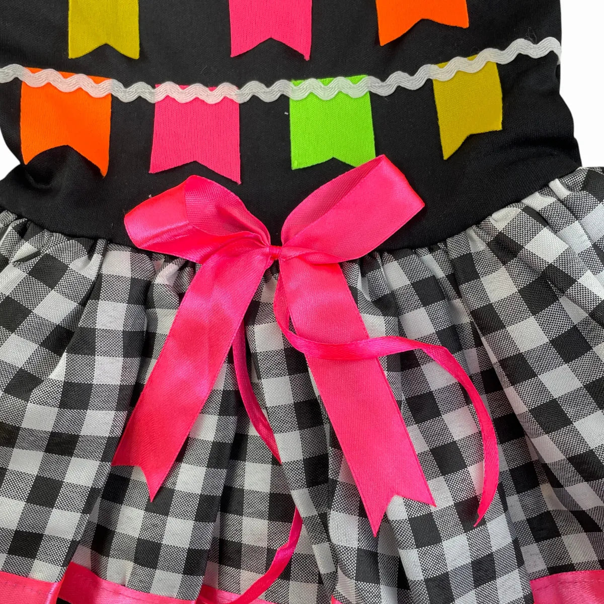 Vestido Caipira Xadrez para Festa Junina