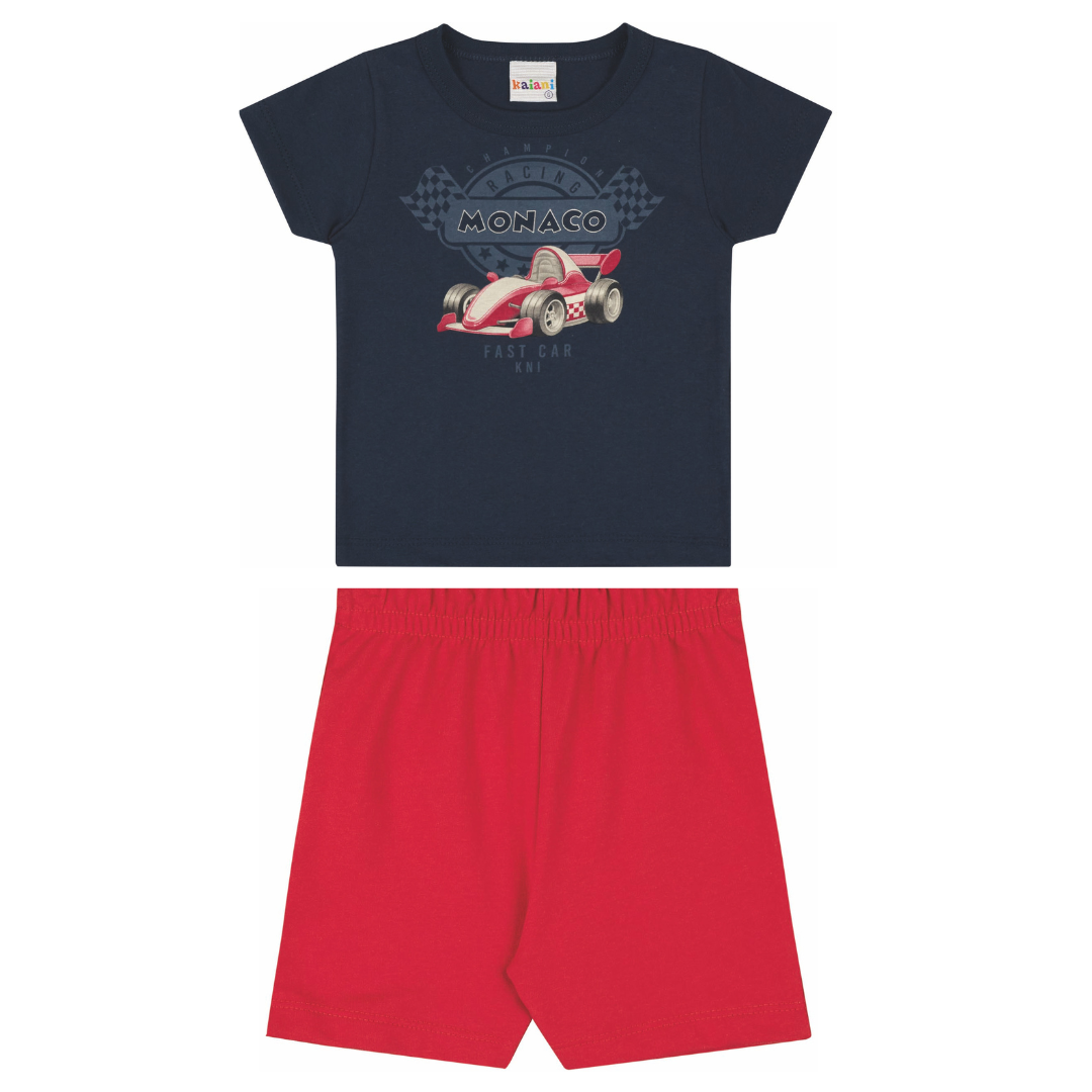 Conjunto Infantil Masculino Kaiani Monaco – conforto e estilo para o dia a 