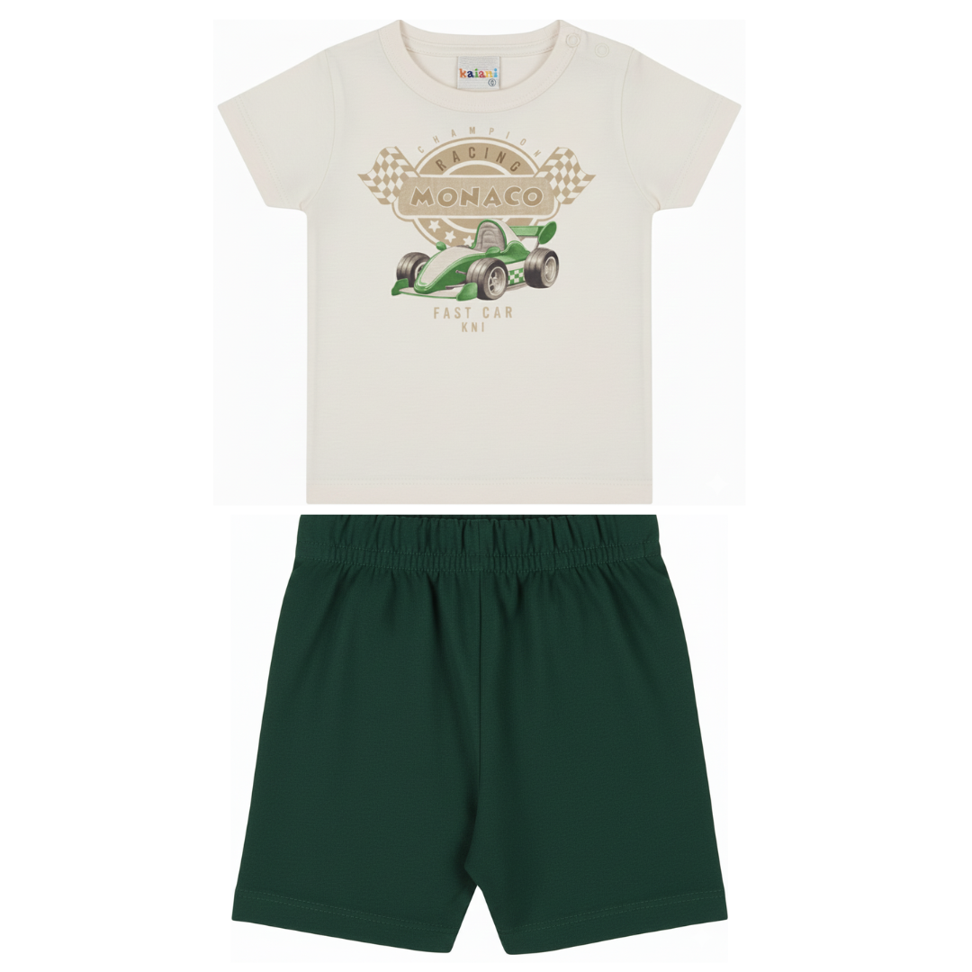 Conjunto Infantil Masculino Kaiani Monaco – conforto e estilo para o dia a 