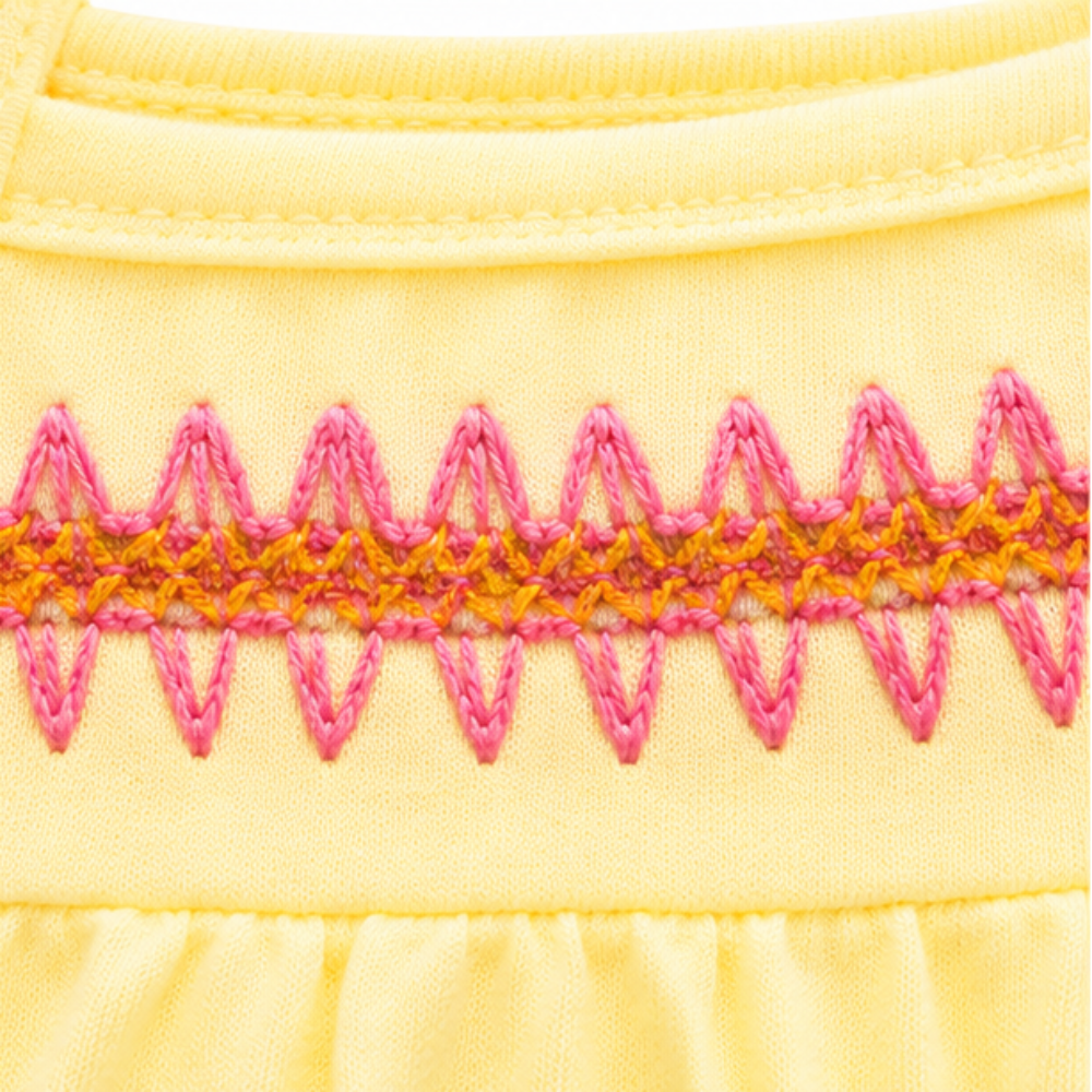 Vestido Infantil Feminino Kyly Castelinho de Areia em Algodão