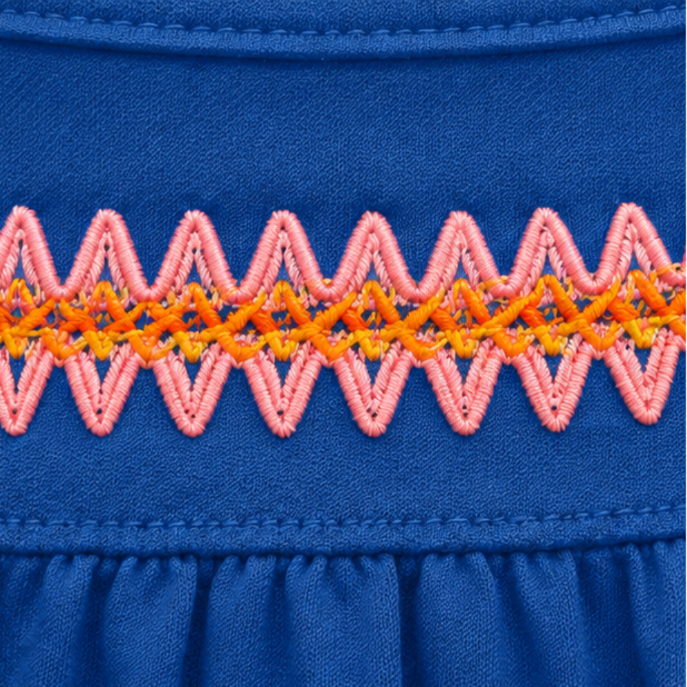 Vestido Infantil Feminino Kyly Castelinho de Areia em Algodão